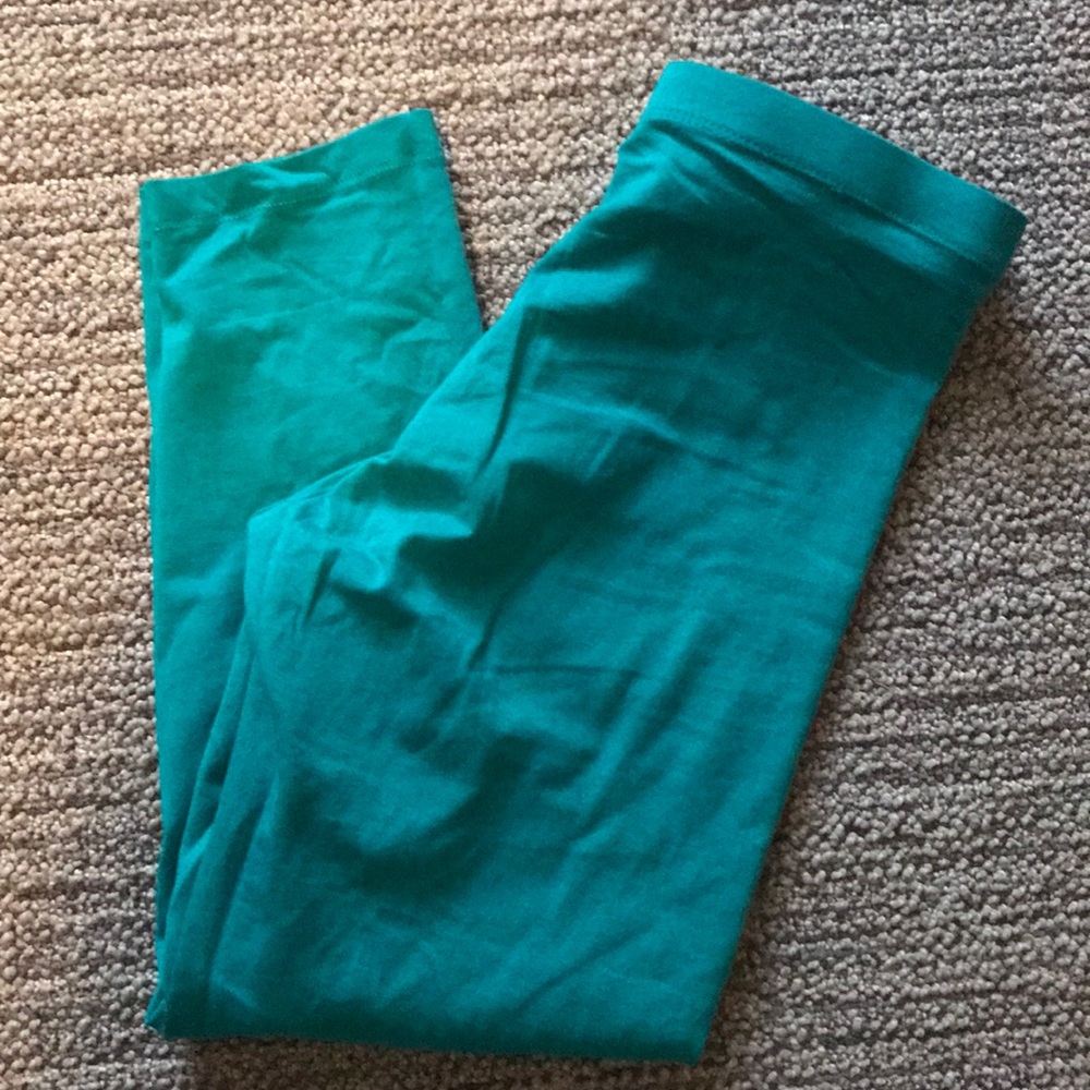 Teal Capri Leggings